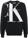 CALVIN KLEIN JEANS EST.1978 LOGO PRINT CREW NECK SWEATSHIRT