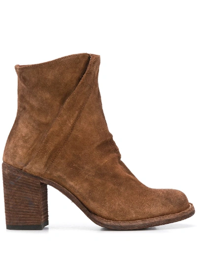 Officine Creative Heeled High-ankle Boots In Brown
