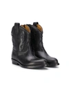 Gallucci Teen Camperos Mid-calf Boots In Black