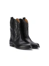 Gallucci Teen Camperos Mid-calf Boots In Black