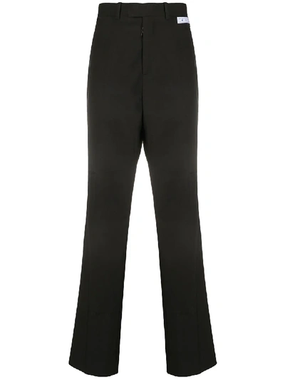 Off-white Straight-leg Tailored Trousers In Black