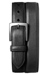 Shinola Bedrock Leather Belt In Black