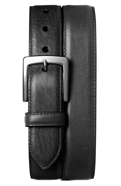 Shinola Bedrock Leather Belt In Black