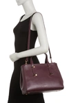 Ted Baker Alexiis Adjustable Leather Tote Bag In Dp-purple