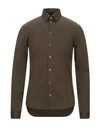 PATRIZIA PEPE PATRIZIA PEPE MAN SHIRT MILITARY GREEN SIZE 34 COTTON, POLYAMIDE, ELASTANE,38916235OE 4