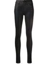 CITIZENS OF HUMANITY ROCKET WAX COATED SKINNY TROUSERS
