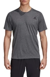 Adidas Originals Technical Crewneck T-shirt In Black/ Grey Four