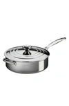 Le Creuset 4.5-quart Stainless Steel Saute Pan With Lid In Stanless Steel