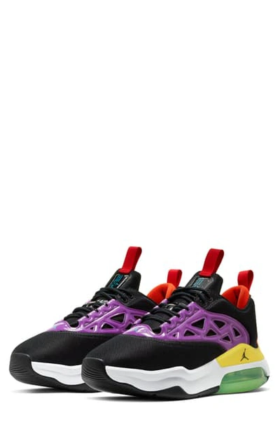 Jordan Air Max 200 Xx Sneaker In Black/ Laser Blue/ Purple
