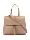 Mansur Gavriel Mini Lady Soft Leather Satchel In Brown