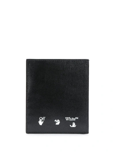 Off-white Logo Prints Cardholder In Black/white