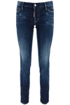 Dsquared2 Jeans Jennifer Cropped Blu In Blue