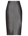 Kiltie Midi Skirts In Dark Brown