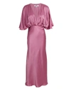 AIIFOS Isabelle Silk Midi Dress,060053254072