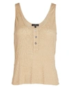 THE RANGE Rib Knit Henley Tank Top,060053053729