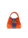 ZANELLATO ZOE BABY PURE LINE HANDBAG IN ORANGE