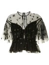 ALICE MCCALL MOON LOVER FLORAL EMBROIDERED BLOUSE
