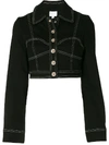 ALICE MCCALL ROCK WITH YOU STITCH DETAIL CROPPED JACKET