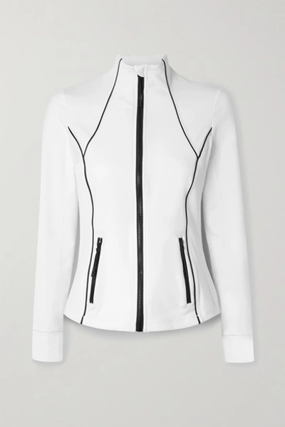 All Access Replay Stretch-jersey Jacket In White