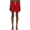 Polo Ralph Lauren Traveller Drawstring Swim Shorts In Red