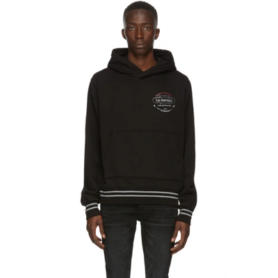 Amiri Les Amoureux Cotton-jersey Hooded Sweatshirt In Black,grey,red