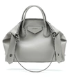 Givenchy Women's Medium Antigona Soft Leather Tote In Gray