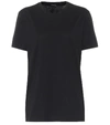 Joseph Round Neck Jersey T-shirt In Black