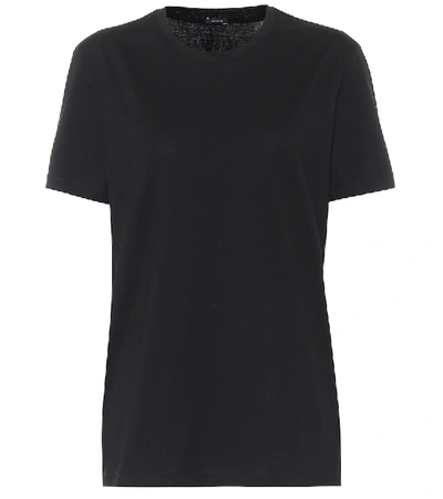 Joseph Round Neck Jersey T-shirt In Black