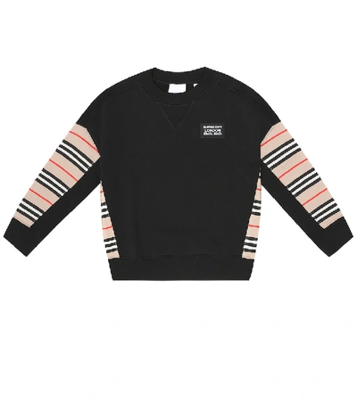 Burberry Kids' Hamilton Icon Sweatshirt In Black