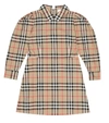 BURBERRY CHECKED COTTON-POPLIN DRESS,P00486214