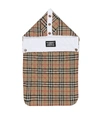 BURBERRY BABY IGGY CHECKED COTTON BUNTING BAG,P00491154