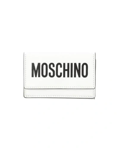 Moschino Woman Wallet White Size - Soft Leather