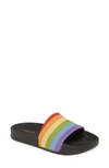 Chooka Rainbow Pride Slide Sandal In Rainbow