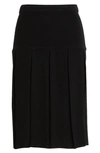 MING WANG BOX PLEAT SKIRT,MK17