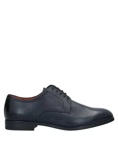 Bally Laced Shoes In Dark Blue