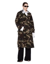 Vetements Multicolor Layered Trench Coat In Khaki