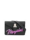MM6 MAISON MARGIELA SMALL LOGO PRINT SHOULDER BAG