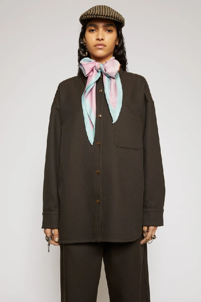 Acne Studios Twill Shirt Chestnut Brown | ModeSens Acne Studios Twill Shirt Chestnut Brown | ModeSens