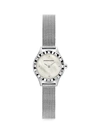 BCBGMAXAZRIA CLASSIC MOTHER-OF-PEARL STAINLESS STEEL MESH BRACELET WATCH,0400012666582