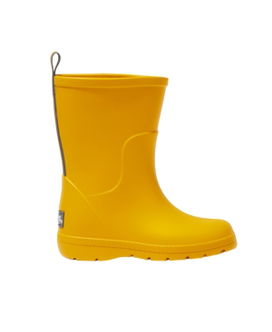 tall yellow rain boots