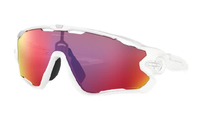 Oakley Jawbreaker Shield-frame Sunglasses In White