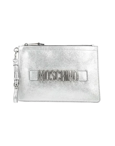 Moschino Handbag In Silver