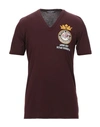 Dolce & Gabbana T-shirts In Brown