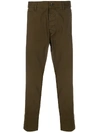 Dsquared2 Slim-fit Cropped Trousers In Green