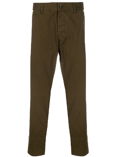 Dsquared2 Slim-fit Cropped Trousers In Green