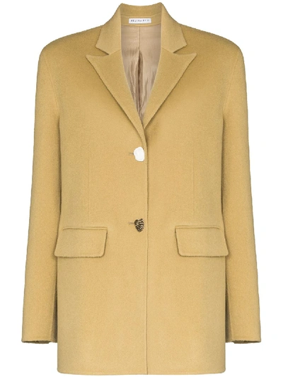 Rejina Pyo Bowen Camel Wool-blend Blazer In Beige