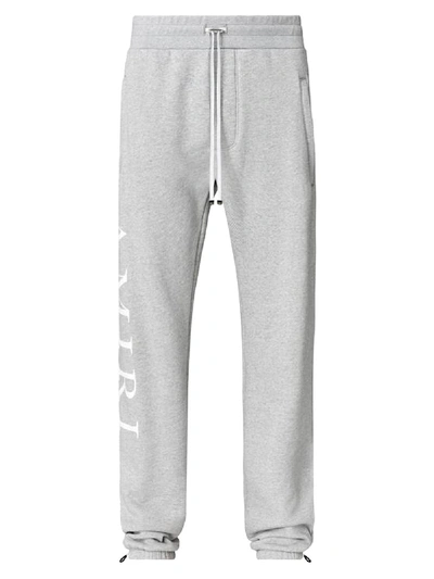 Amiri Side Logo Sweatpants In Grey