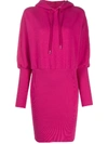 OPENING CEREMONY RIBBED HOODIE DRESS