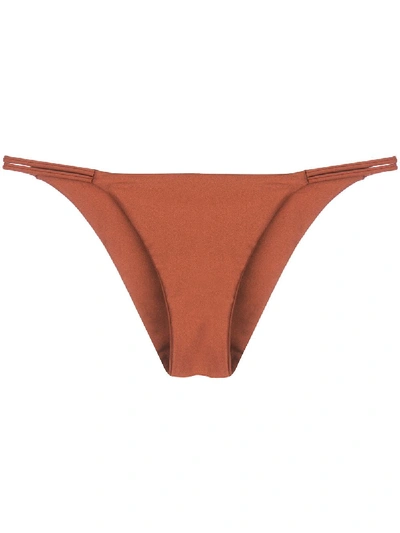 Cult Gaia Sloane Bikini Bottoms In Brown