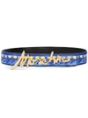 MOSCHINO PRINTED LETTERING BELT
